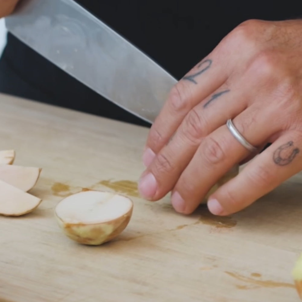 Cutting an Avocado seed