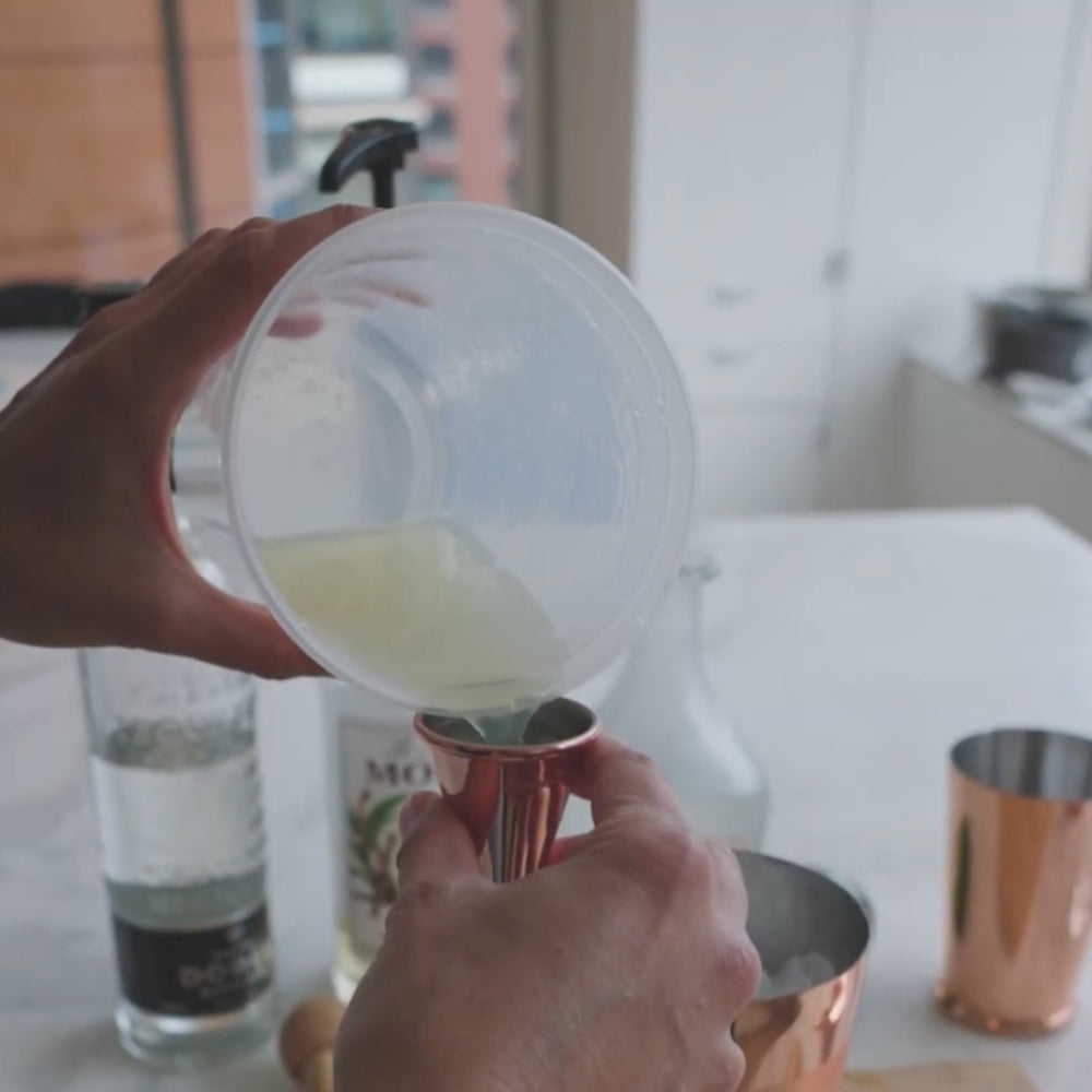 Lime juice, tequila, syrup and orange liquor