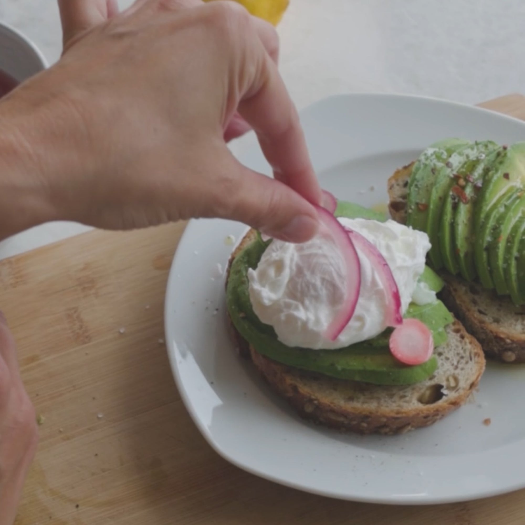 Add Sliced Onion to Avocado Toast