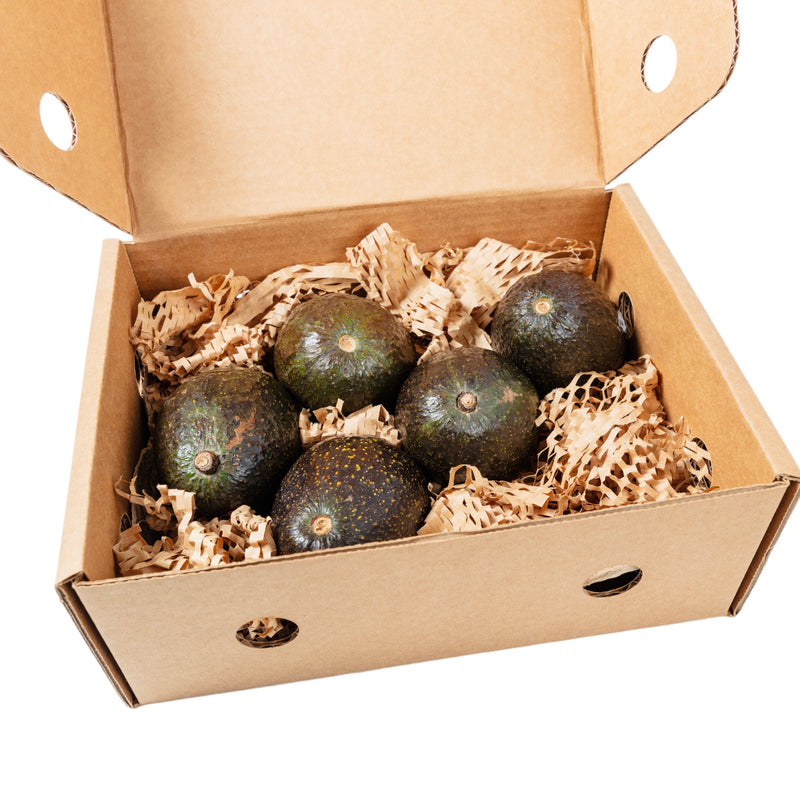 Nationwide availability: pack of 6 avocados ready for consumption.