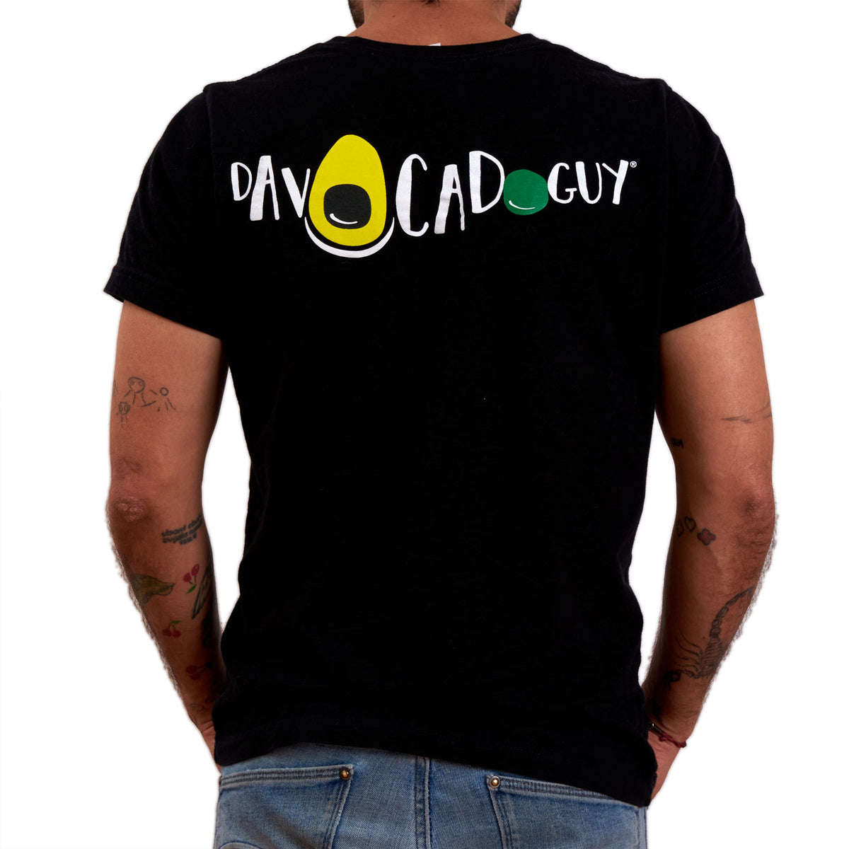 Camiseta Davocadoguy - Blanco y negro